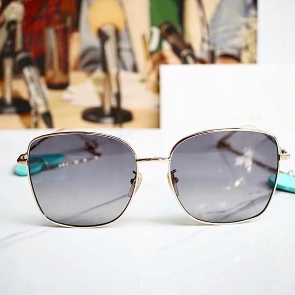 NEW Gucci Turquoise Gg1030sk- 003 Charm Sunglasses - Picture 5 of 8